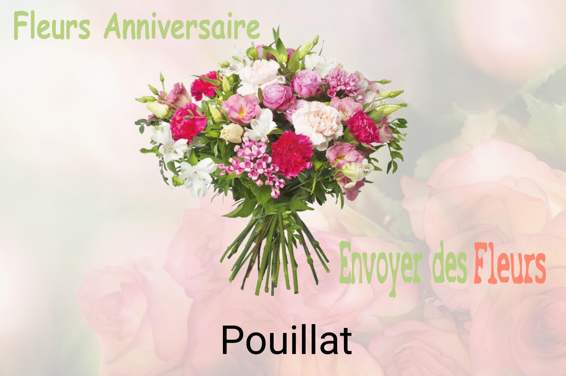 Bouquet de fleurs d’anniversaire livré à Pouillat