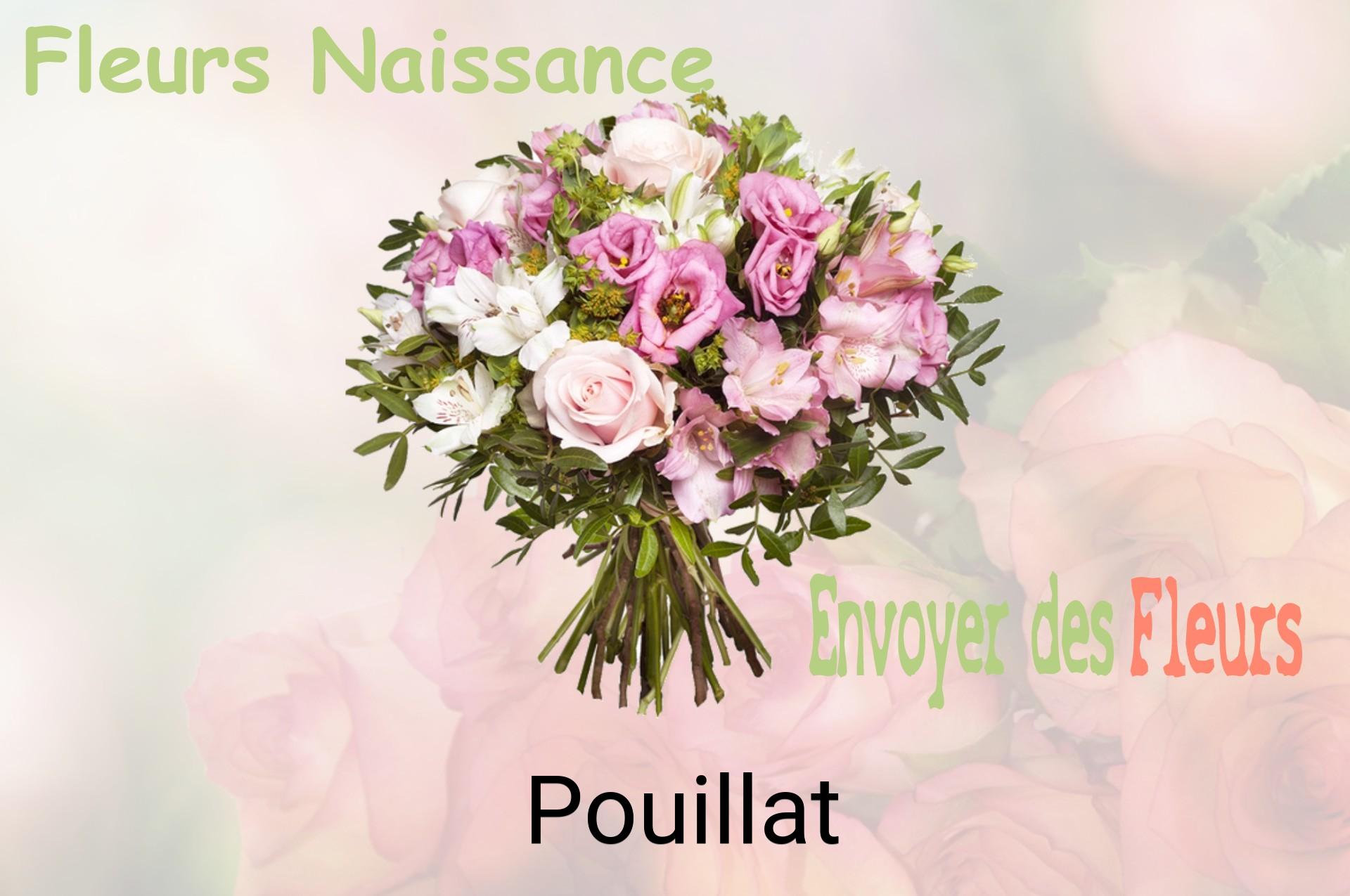 Bouquet de fleurs de naissance livré à Pouillat
